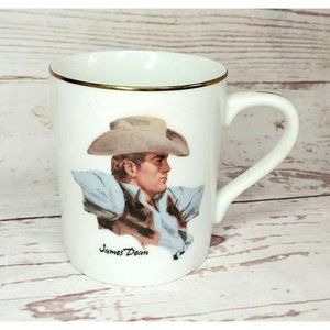 Vintage James Dean collection porcelain mug "Wrangler" 1985